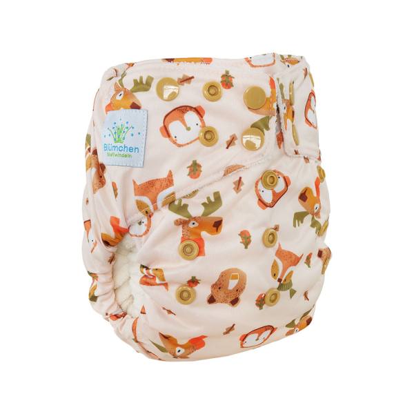 Blümchen All-in-One Bambus OneSize Drucki (3,5-15kg) limited Edition (ohne Saugkern)