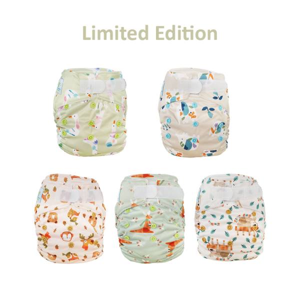Blümchen All-in-One Bambus OneSize Kletter (3,5-15kg) limited Edition (ohne Saugkern)