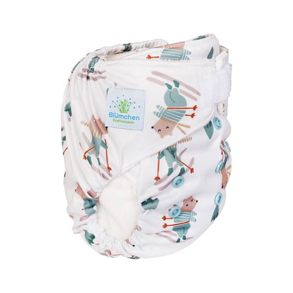 Blümchen All-in-One Bamboo OneSize Hook and loop (3,5-15kg) Cozy Designs (without core)
