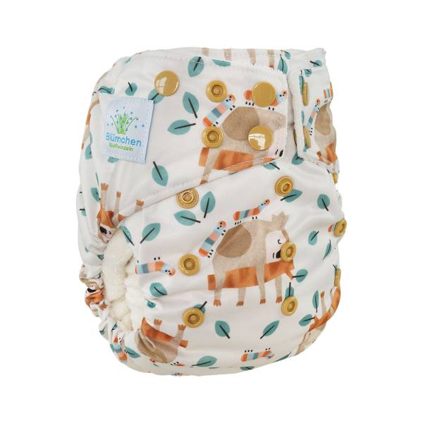 Blümchen All-in-One Bambus OneSize Drucki (3,5-15kg) limited Edition (ohne Saugkern)