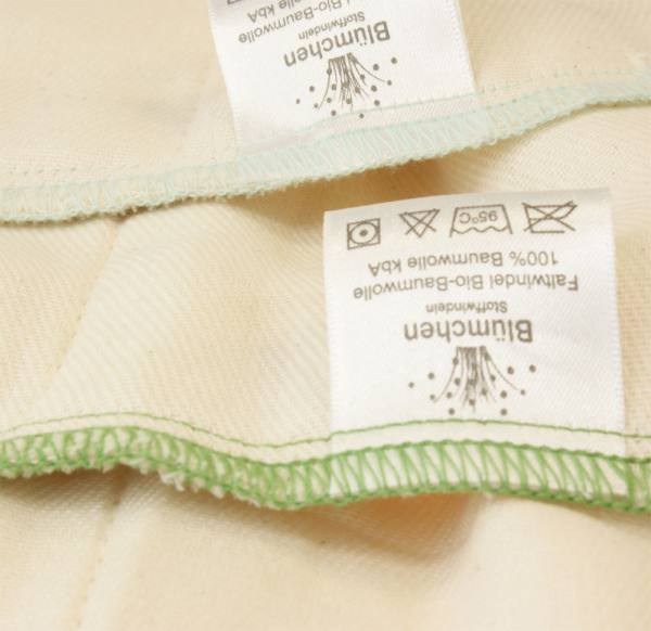 Blümchen Prefold 6 Stück BioBaumwolle Twill Größe L